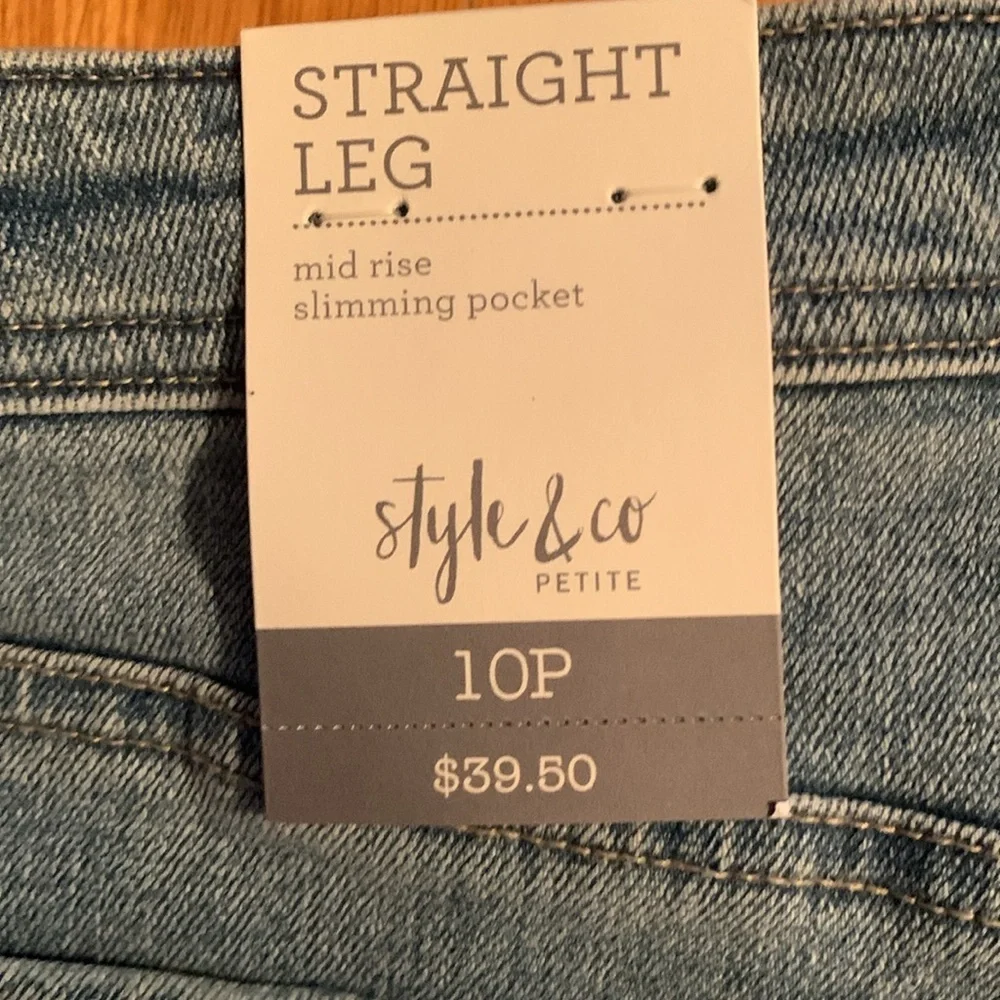 Style and Co distressed jeans